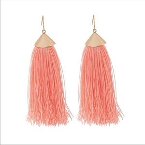 BOGO 50% Peach Tassel Earrings